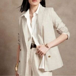 Banana Republic Linen blazer size 2